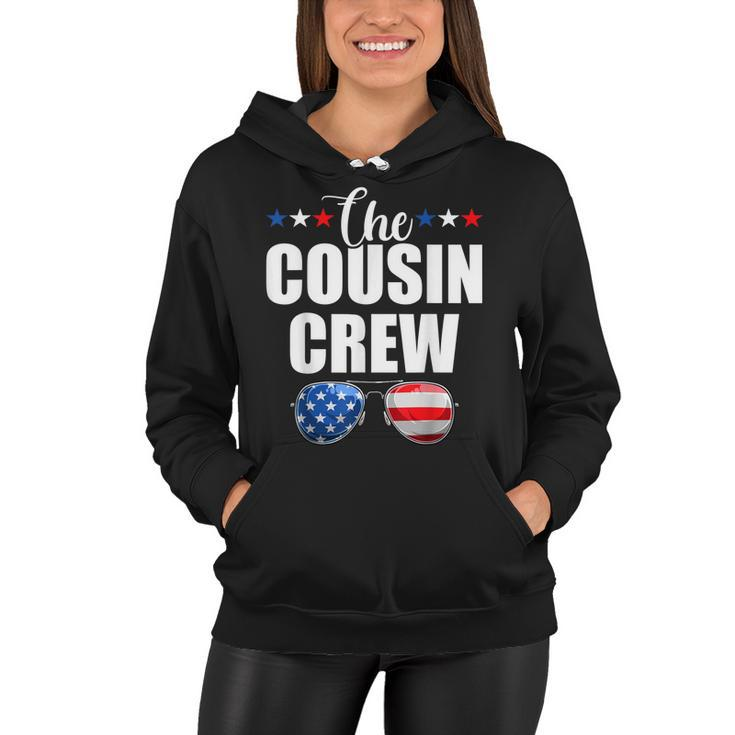 Family 4Th Of July  Matching Cousin Crew American Flag  Women Hoodie