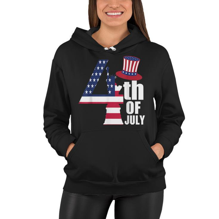 Fourth Of July United States Of America Us Flag 4Th Of July  Women Hoodie