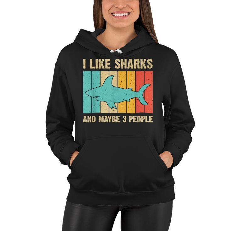 Funny Shark Design For Kids Men Women Animal Shark Stuff  Women Hoodie
