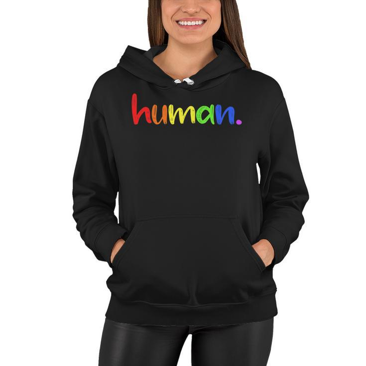Human Lgbt Gift Lesbian Pride Gay Pride Lgbt Pride  Women Hoodie