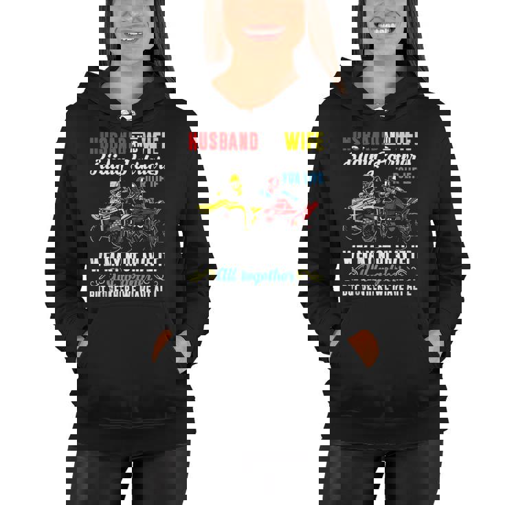 Husband & Wife Riding Partners For Life 4 Wheeler Quad Bike Women Hoodie