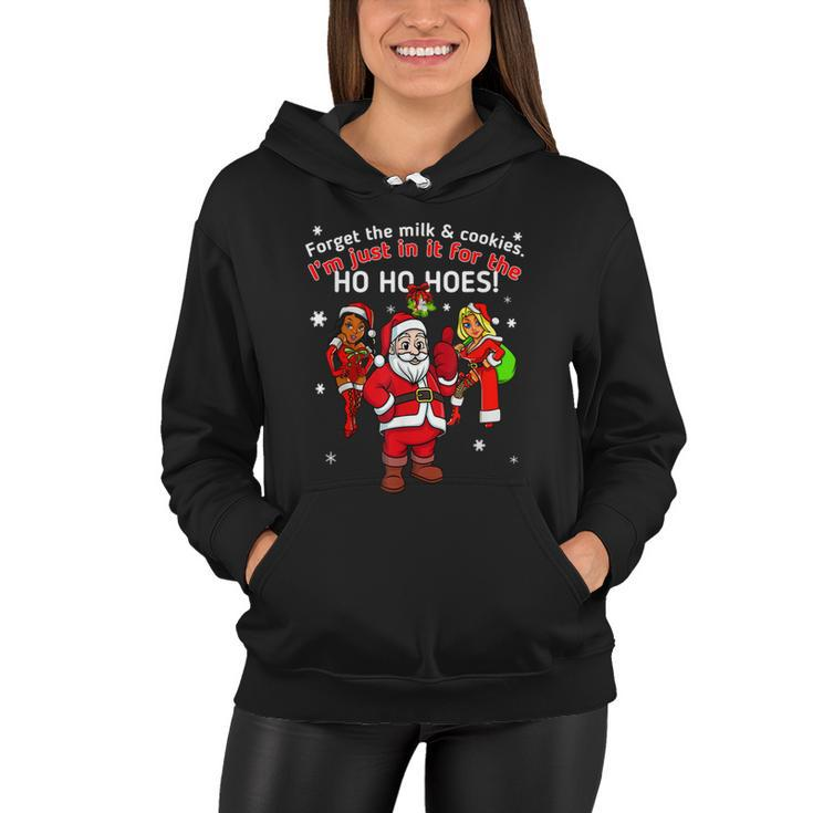 I Do It For The Hos Santa Funny Inappropriate Christmas Men  Women Hoodie
