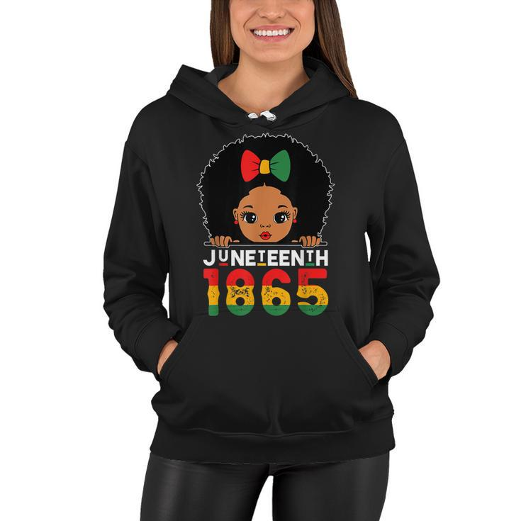 Juneteenth 1865 Celebrating Black Freedom Day Girls Kids   Women Hoodie