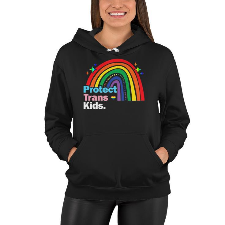Lgbt Support Protect Trans Kid Pride Lgbt Rainbow Women Hoodie