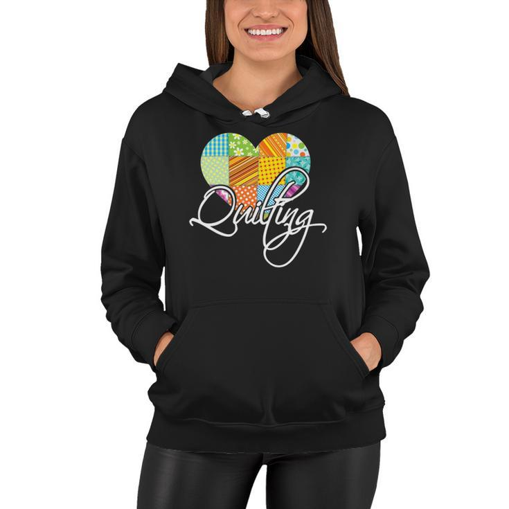 Love Quilting Heart Quilting Women Hoodie