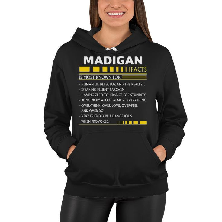 Madigan Name Gift   Madigan Facts Women Hoodie