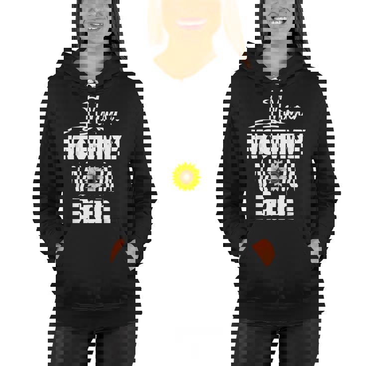 Mama Mommy Mom Bruh Sunflower Mommy And Me Boy Girl Mom Life Women Hoodie