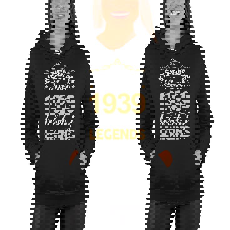 March 1939 Birthday   Life Begins In March 1939 V2 Women Hoodie