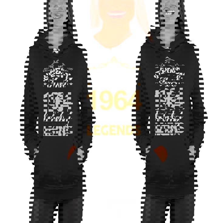 March 1964 Birthday   Life Begins In March 1964 V2 Women Hoodie