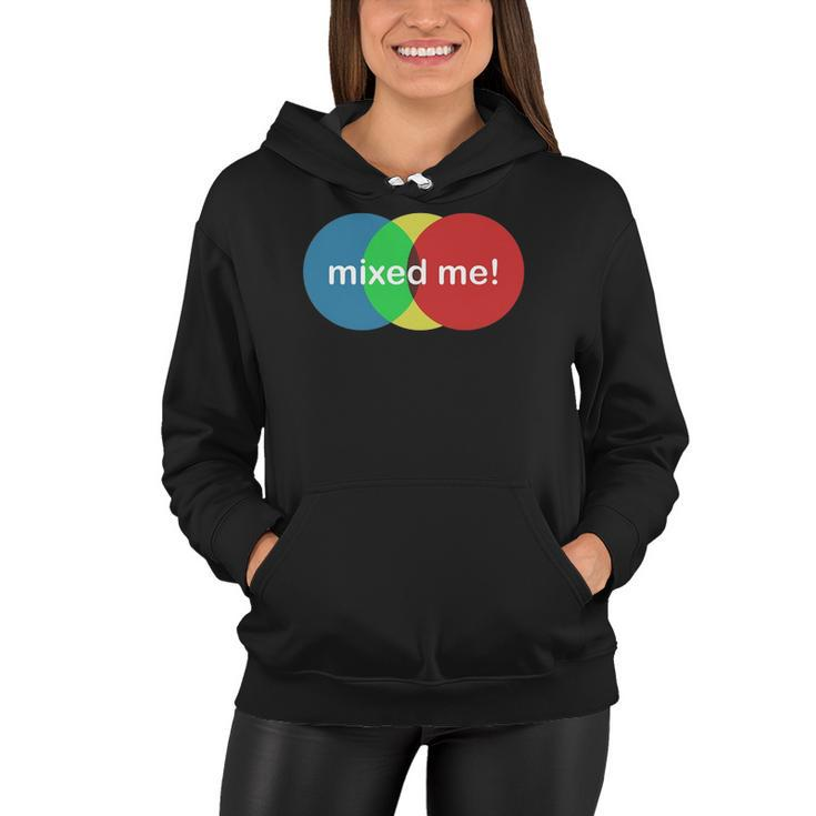 Mixed Me Funny Colors Colouring Women Hoodie
