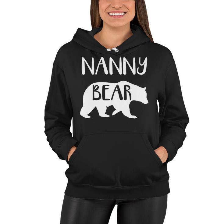 Nanny Grandma Gift   Nanny Bear Women Hoodie