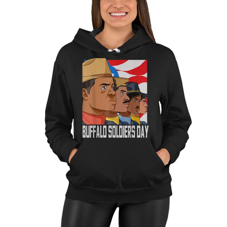 National Buffalo Soldiers Day July 28Th Patriotic Gift  Women Hoodie