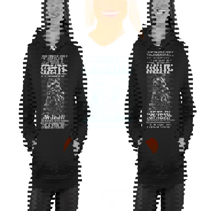 Never Underestimate The Power Of An Goggins Even The Devil V9 Women Hoodie