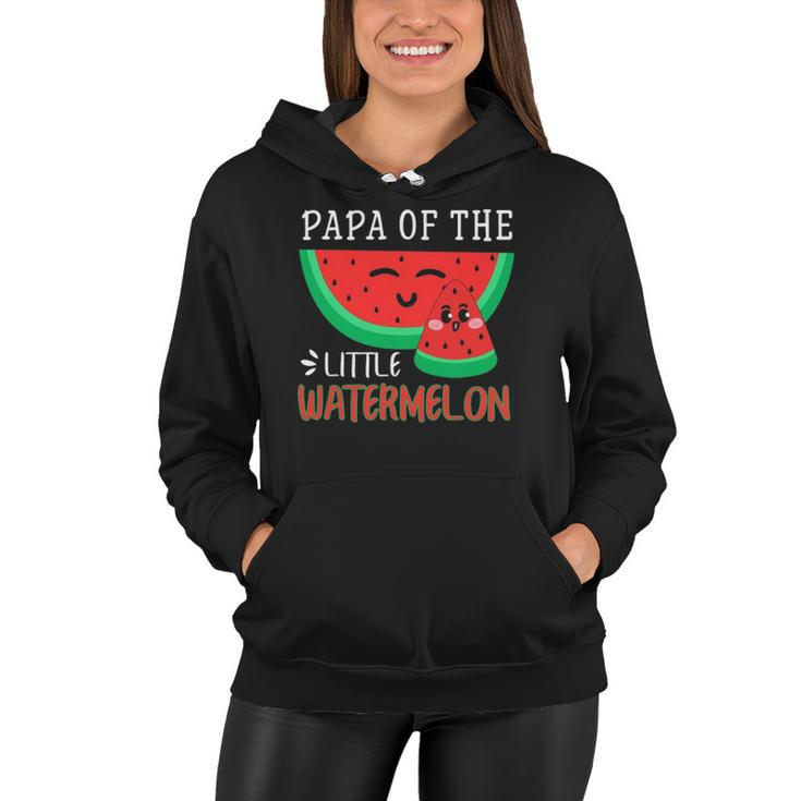 Papa Of The Little Watermelon Melon Family Matching Women Hoodie