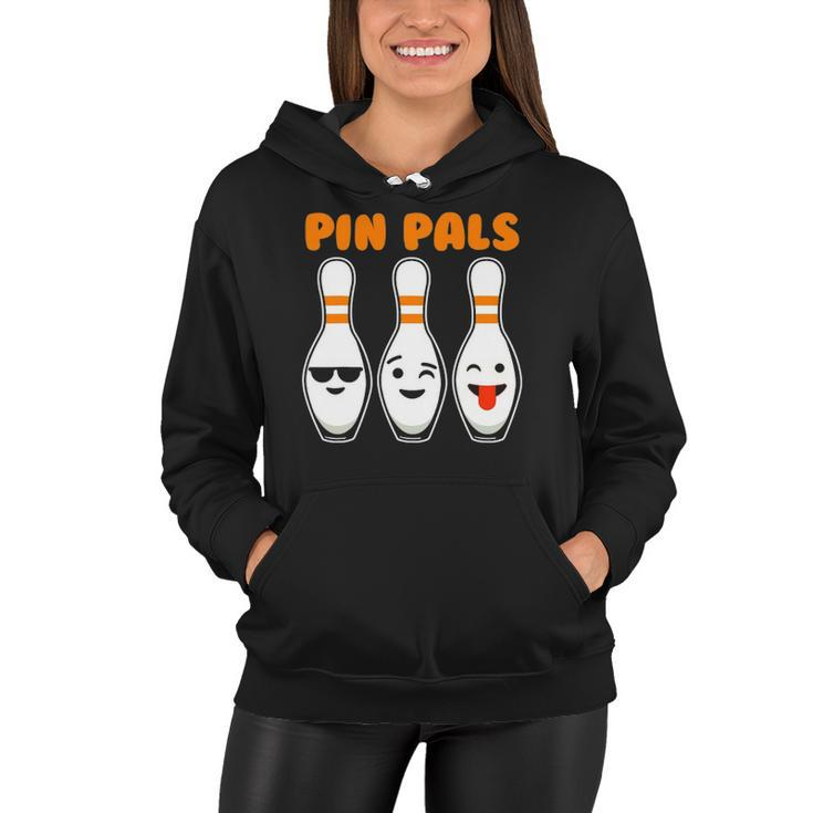 Pin Pals Cute Funny Bowling Women Hoodie