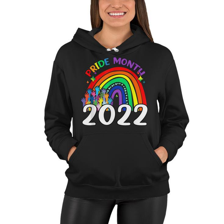 Pride Month 2022 Lgbt Rainbow Flag Gay Pride Ally  Women Hoodie