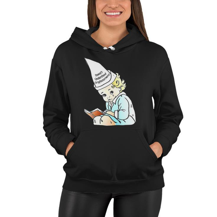 Sad Baby Doesnt Understand Cryptocurrency Women Hoodie