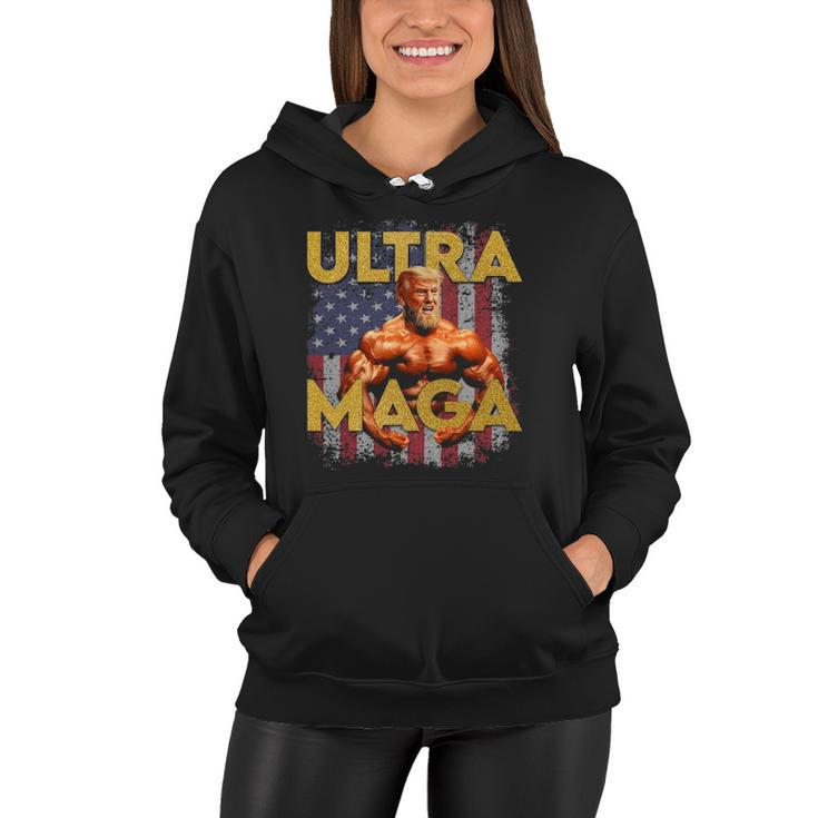 Ultra Mega Proud Ultra Maga Trump 2024 Gift Women Hoodie