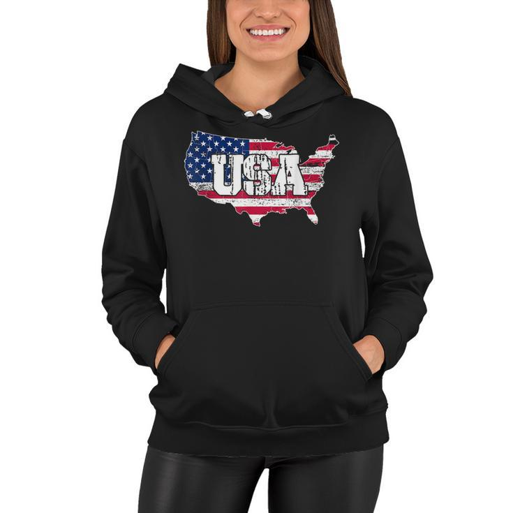 Usa  American Flag United States Of America 4Th Of July  Women Hoodie