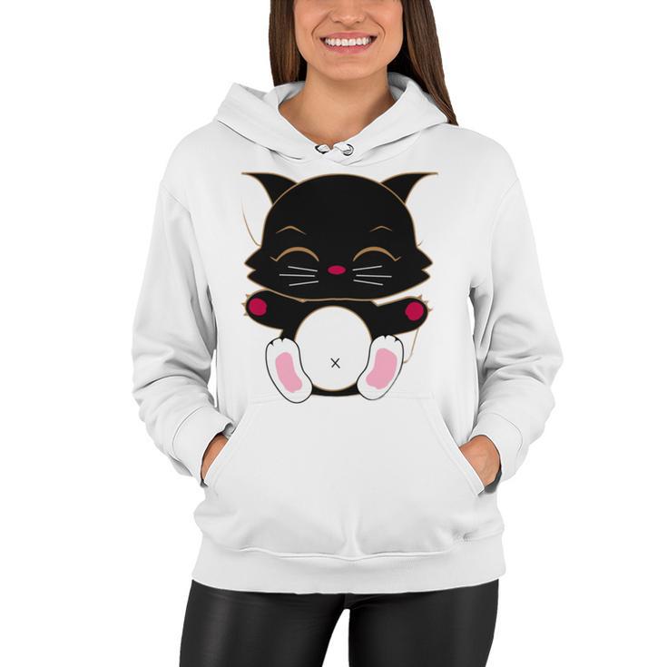 Cat Cut Cat Cat Lovers Black Cat Funny Cat Birthday Cat Gift Cat Danger Kitty Women Hoodie