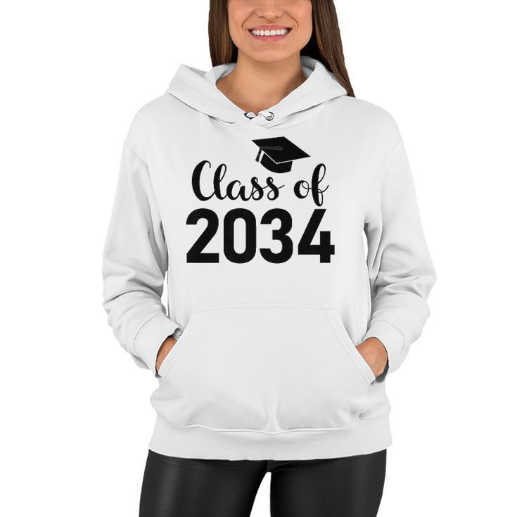 Class Of 2034 Grow With Me - Handprints Go On The Back  Women Hoodie