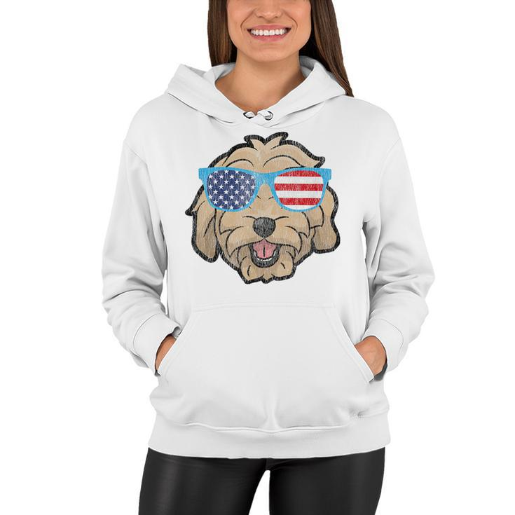 Goldendoodle Mom & Dad  Goldendoodle 4Th Of July  Women Hoodie