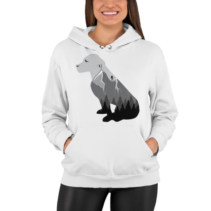 Happiness Is A Day Spent Hiking With My Dog Women Hoodie