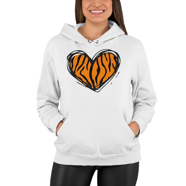 Heart Tiger Pattern Clothing - Tiger Print Women Hoodie