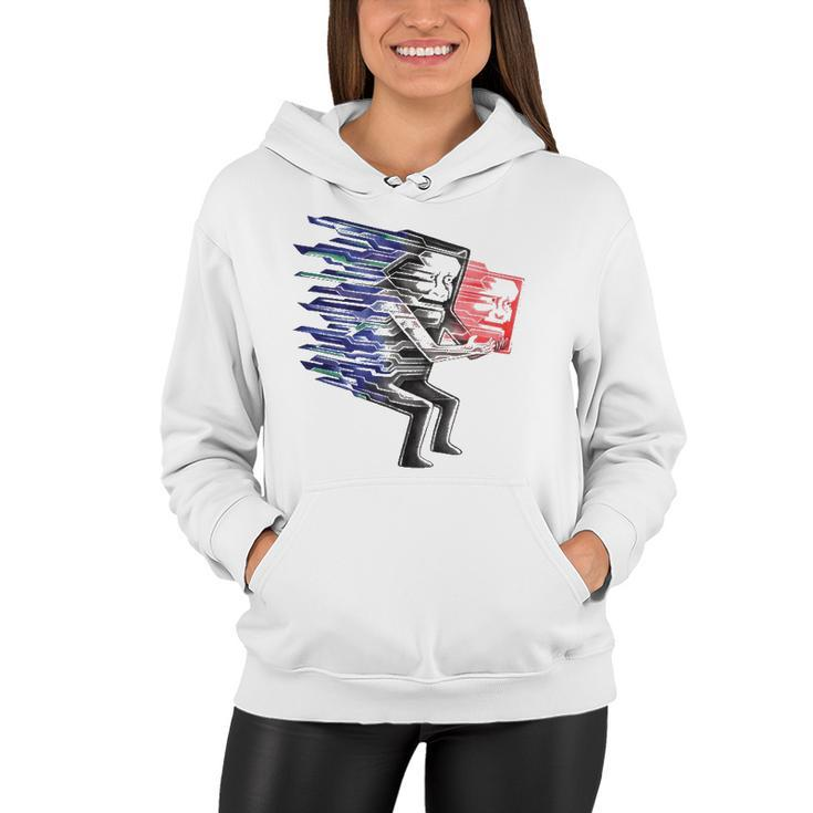 Loss Of Self Funny Two-Faced Person Women Hoodie