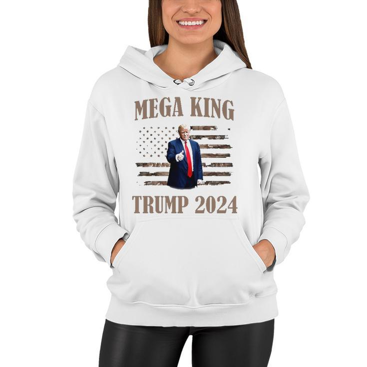 Mega King Mega King Trump 2024 Donald Trump Women Hoodie
