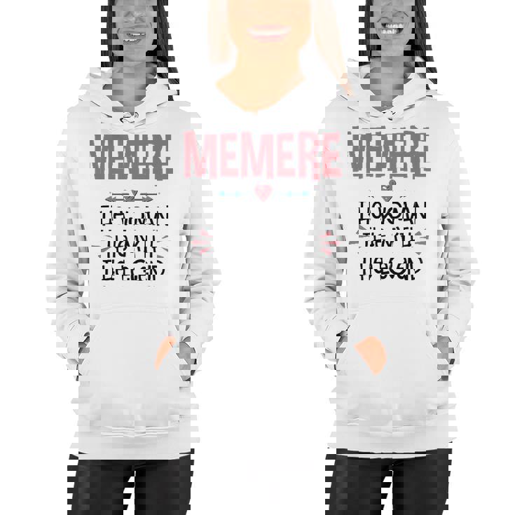 Memere Grandma Gift   Memere The Woman The Myth The Legend Women Hoodie