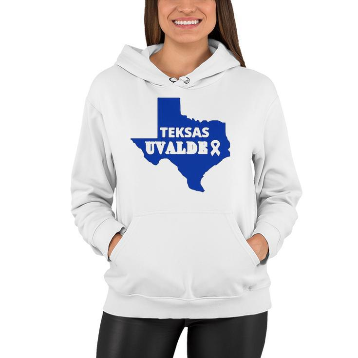 Texas Uvalde Pray For Texas Texas Map Women Hoodie
