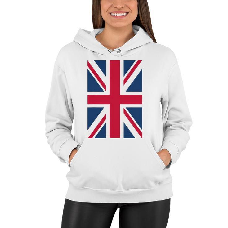 Uk Women Men Cool Vertical British Union Jack Flag Women Hoodie
