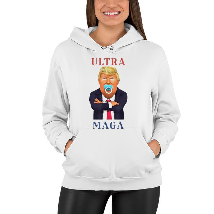 Ultra Maga Donald Trump Make America Great Again Women Hoodie