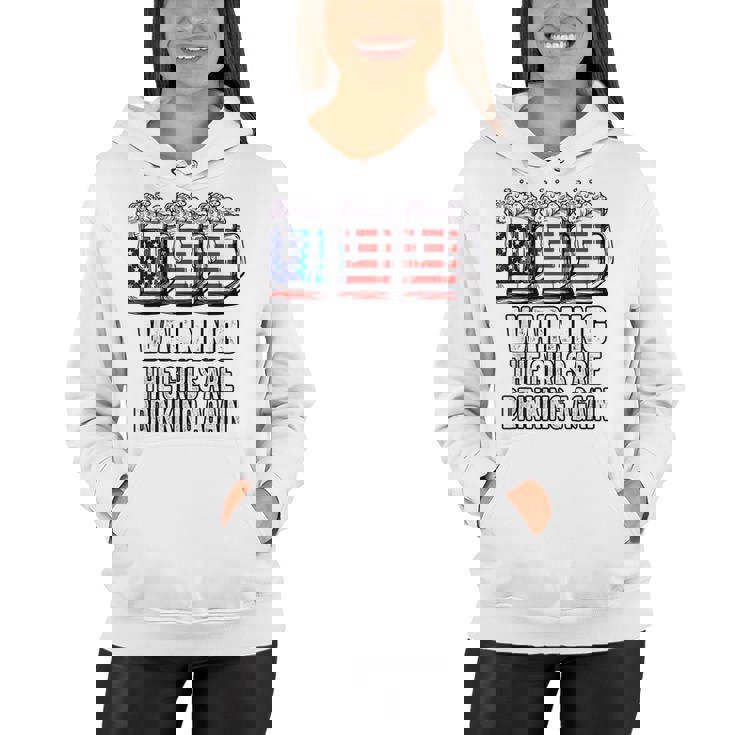 Warning The Girls Are Drinking Again 4Th Of July  Women Hoodie