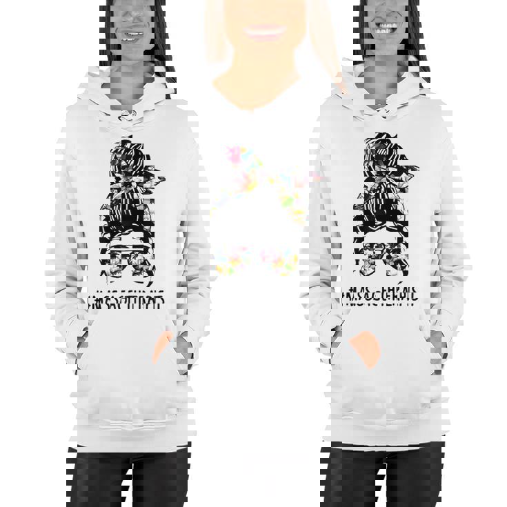 Women Lotus Massage Therapist Messy Bun Gift Women Hoodie