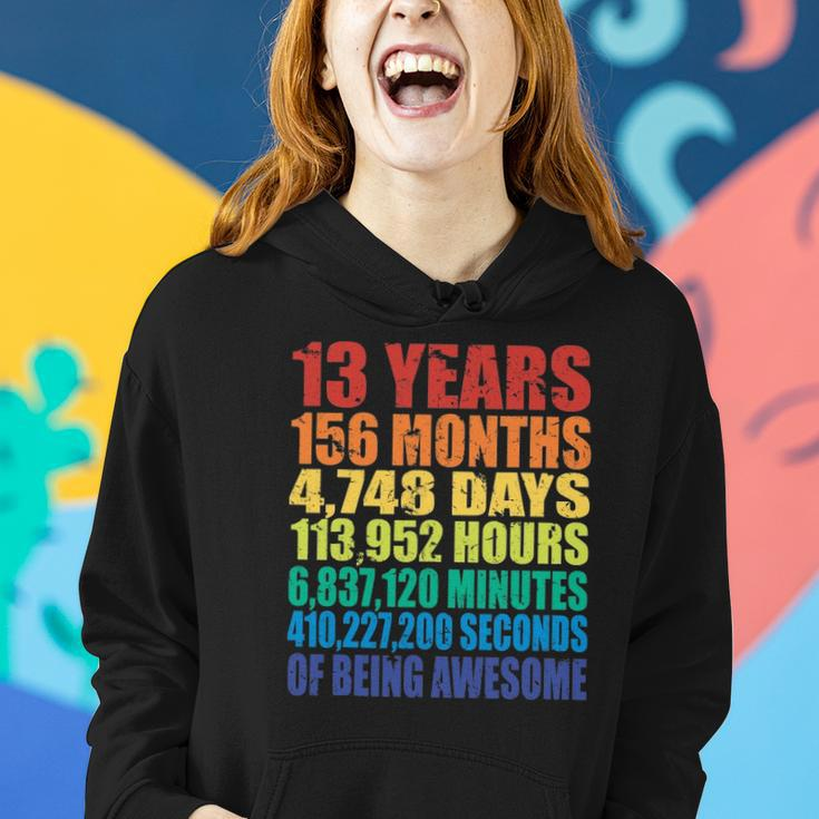 13Th Birthday For Boys & Girls 13 Years Of Being Awesome Women Hoodie Gifts for Her