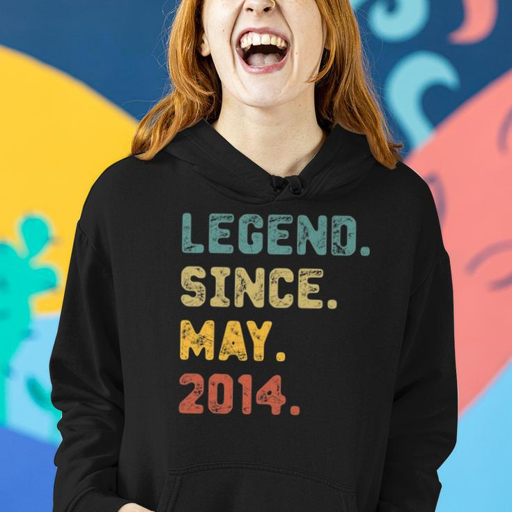 8 Years Old Gifts Legend Since May 2014 8Th Birthday Women Hoodie Gifts for Her