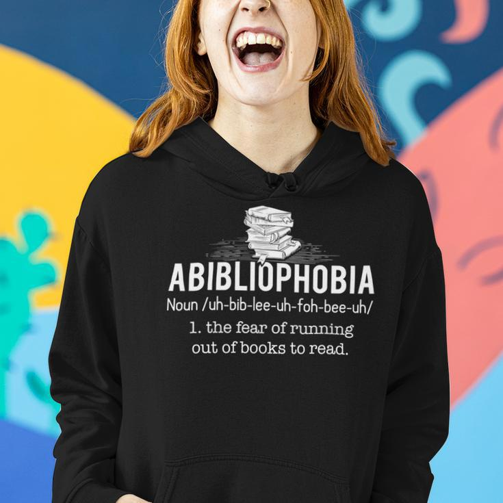 Abibliophobia Funny Reading Bookworm Reader 24Ya1 Women Hoodie Gifts for Her