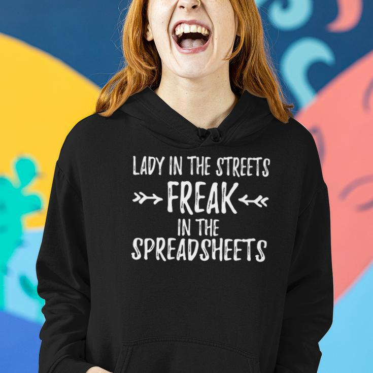 Accountant Lady In The Sheets Freak In The Spreadsheets Women Hoodie Gifts for Her