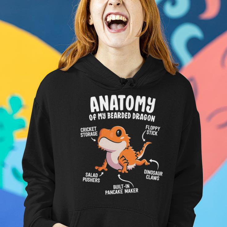 Anatomy Of A Bearded Dragon Gift For Reptile Lover Women Hoodie Gifts for Her