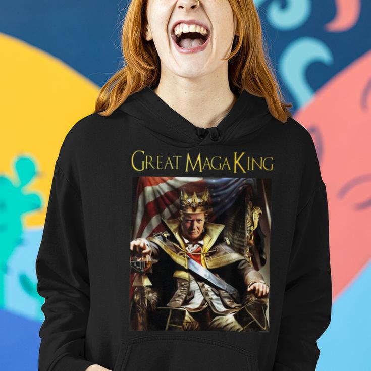 Anti Joe Biden Ultra Maga The Return Of The Great Maga King Women Hoodie Gifts for Her