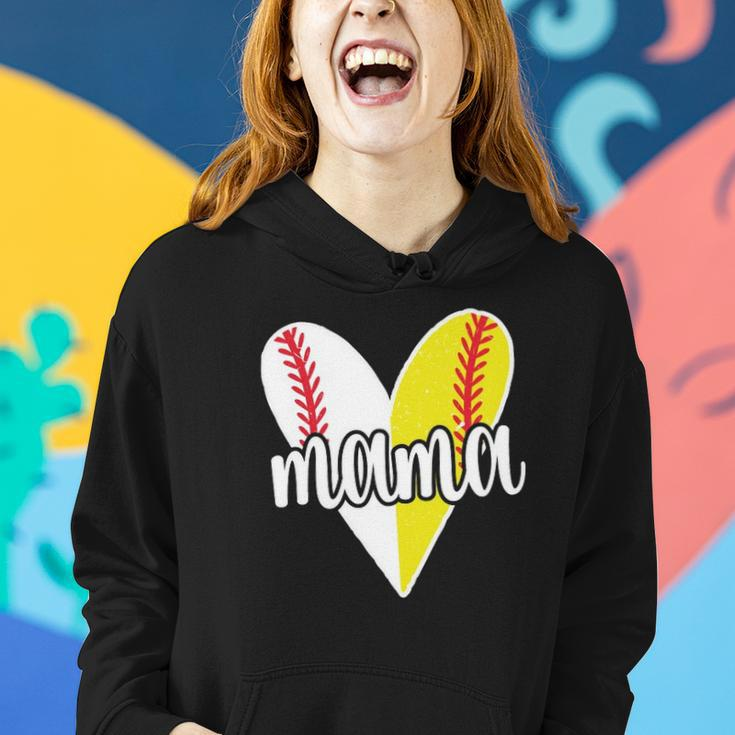 Baller Mama Proud Softball Baseball Player Ball Mom Women Hoodie Gifts for Her
