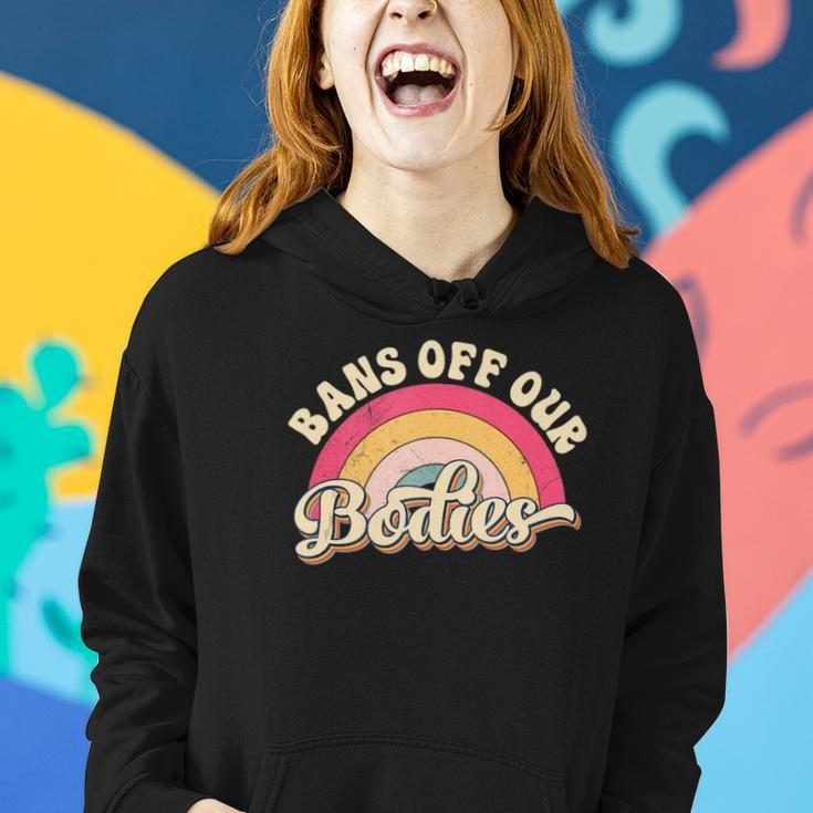 Bans Off Our Bodies Pro Choice Womens Rights Vintage Women Hoodie Gifts for Her