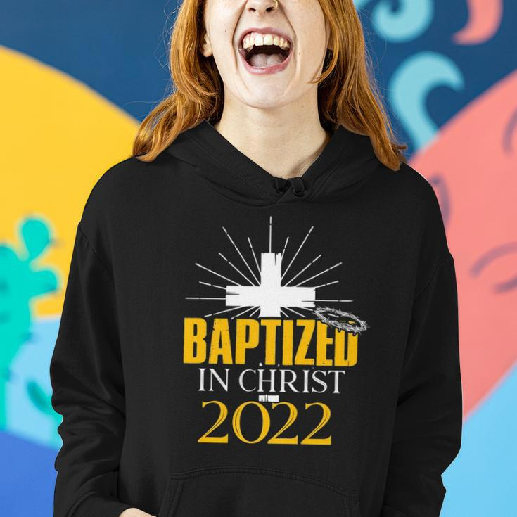 Baptized In Christ 2022 Christian Tee Baptism Faith Women Hoodie Gifts for Her