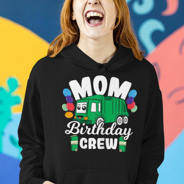 Birthday Crew Mom Of The Birthday Boy Garbage Truck Women Hoodie Gifts for Her