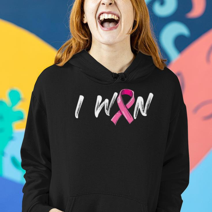 Breast Cancer Awareness I Won Pink Ribbon Survivor Women Hoodie Gifts for Her