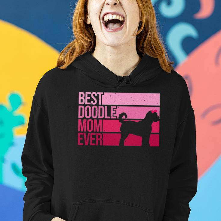 Cool Doodle Mom Art Women Girl Aussiedoodle Goldendoodle Dog Women Hoodie Gifts for Her