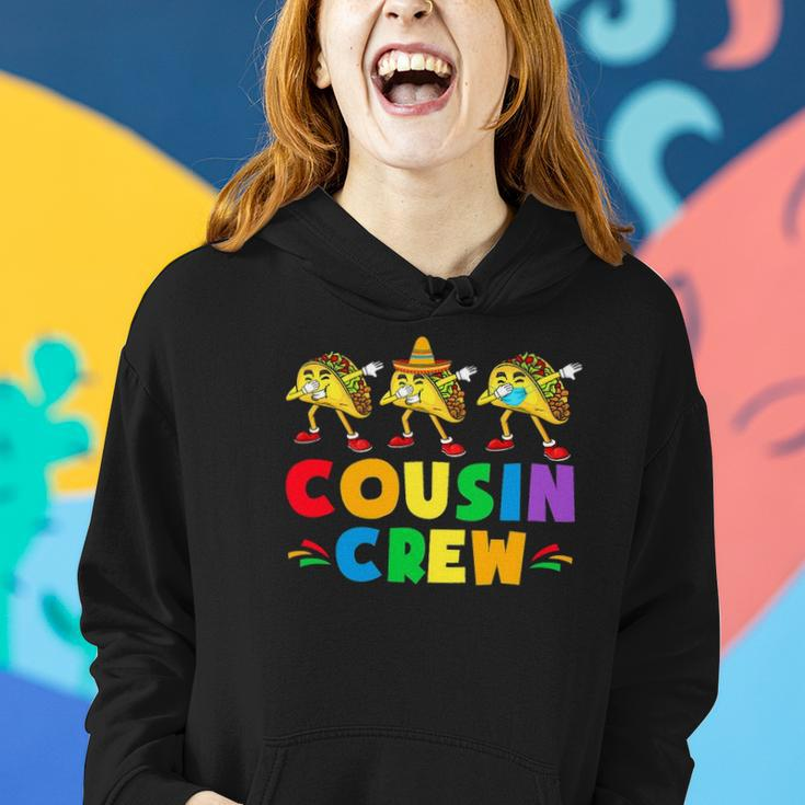 Cousin Crew Squad Cute Taco Cinco De Mayo Party Matching Women Hoodie Gifts for Her