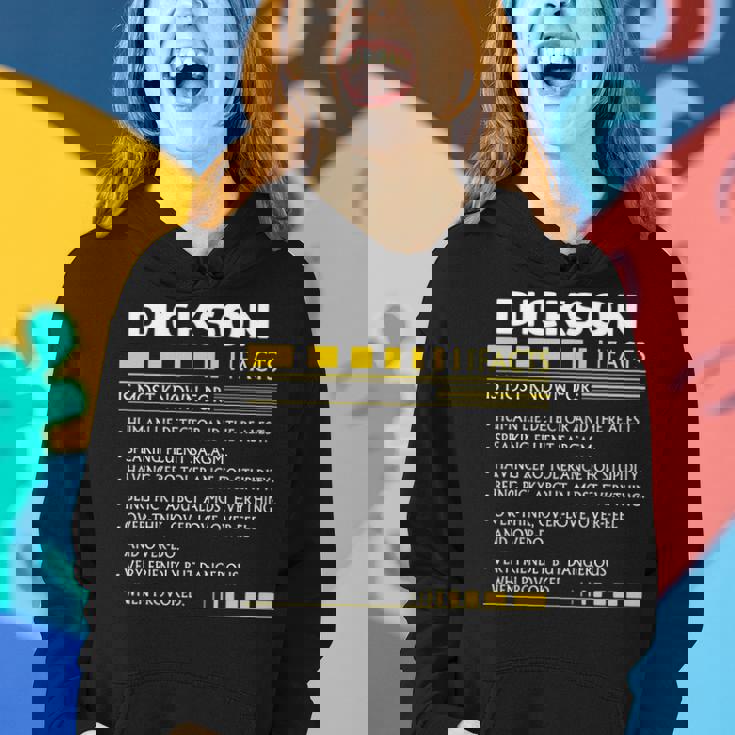 Dickson Name Gift Dickson Facts V2 Women Hoodie Gifts for Her